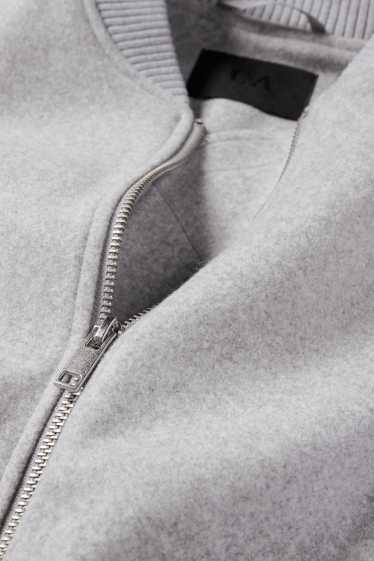 Damen - Bomberjacke - hellgrau