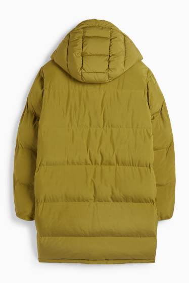 Donna - Cappotto trapuntato con cappuccio - impermeabile - verde