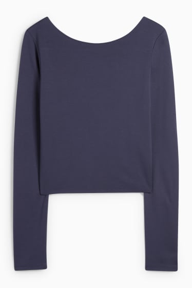 Dames - T-shirt - donkerblauw