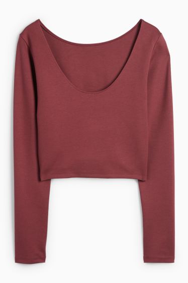 Dames - T-shirt - bordeaux