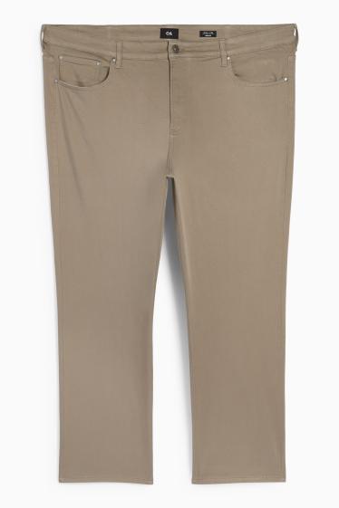 Men - Thermal trousers - regular fit - taupe
