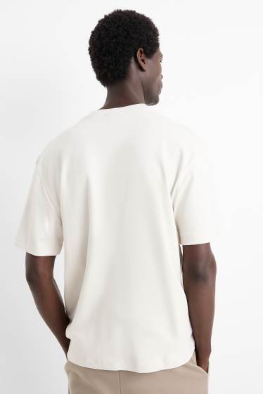 Herren - T-Shirt - Relaxed Fit - cremeweiß