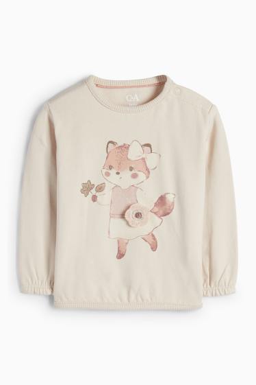 Bébés filles - Renard - tenue pour bébé - 2 pièces - beige clair