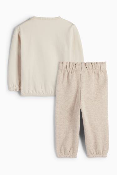 Bébés filles - Renard - tenue pour bébé - 2 pièces - beige clair