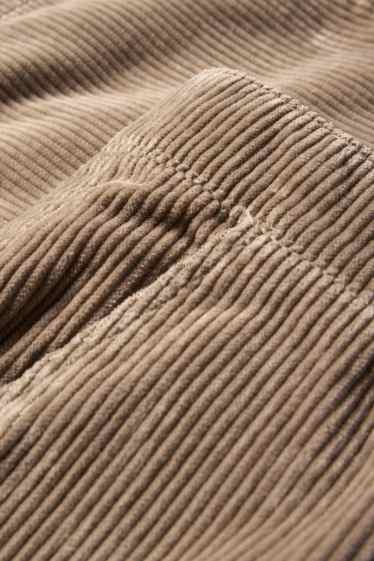Men - Corduroy chinos - slim fit - taupe