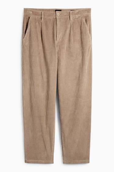 Men - Corduroy chinos - slim fit - taupe