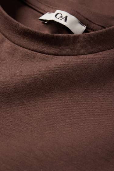 Femmes - T-shirt - marron foncé