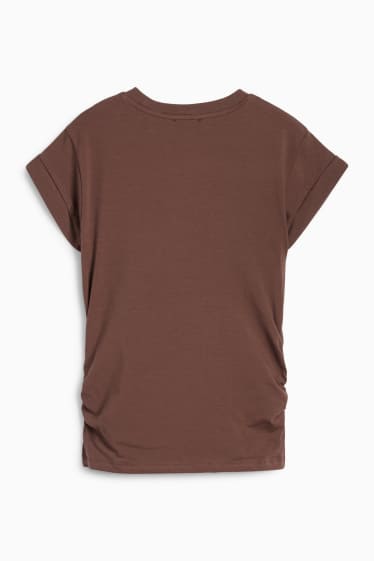 Femmes - T-shirt - marron foncé
