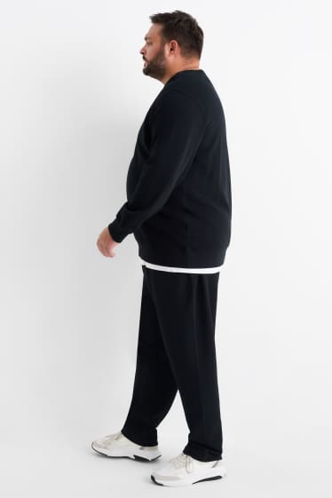 Herren - Jogginghose - strukturiert - schwarz