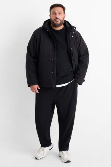 Herren - Jogginghose - strukturiert - schwarz