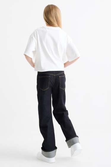 Copii - Fete - Baggy jeans - denim-albastru închis