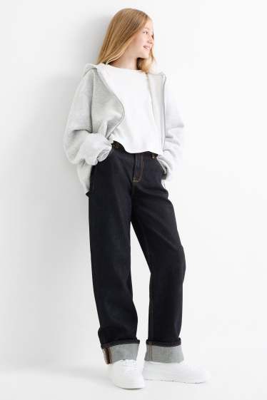 Copii - Fete - Baggy jeans - denim-albastru închis