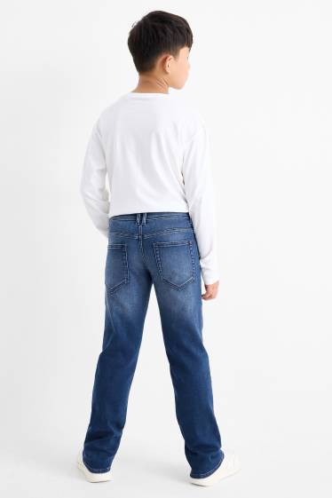 Kinder Buben - Straight Jeans - Jog Denim - jeansblau