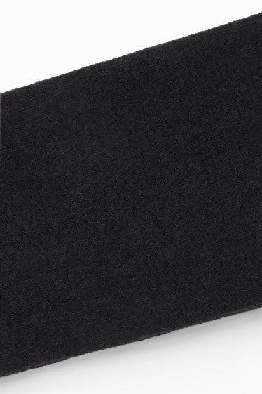 Dames - Legging, deels met kasjmier - zwart