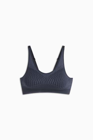 Dona - Sostenidors tècnics - enconxats - sense costures - estampats - blau fosc