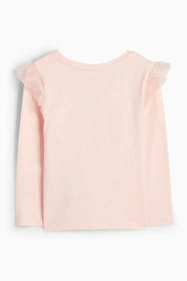 Kinder Mädchen - Gespenst - Langarmshirt - apricot