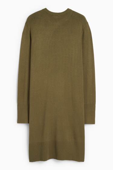 Damen - Strickkleid - khaki