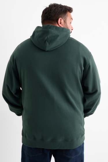 Hommes - Sweat à capuche - vert foncé