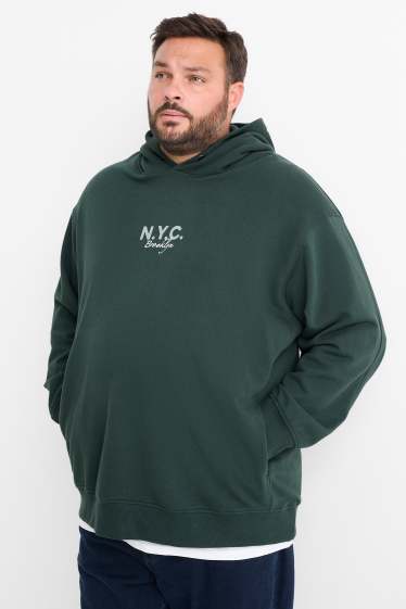 Hommes - Sweat à capuche - vert foncé