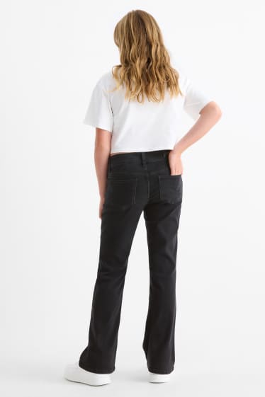 Kinder Mädchen - Bootcut Jeans - LYCRA® - dunkeljeansgrau