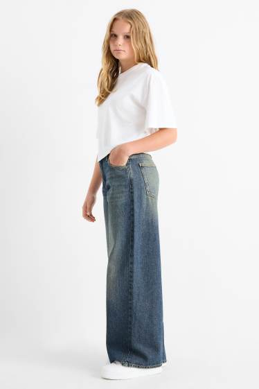 Copii - Fete - Baggy jeans - denim-albastru