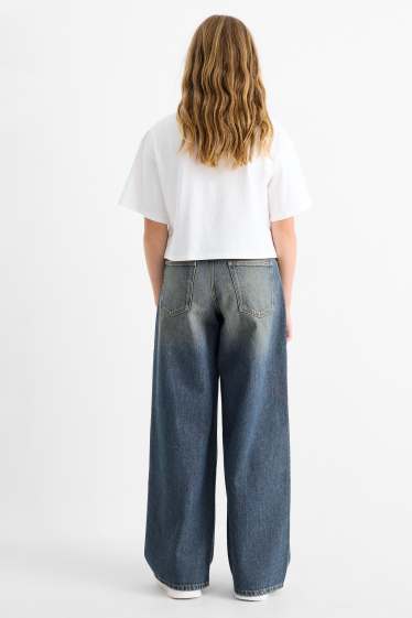 Copii - Fete - Baggy jeans - denim-albastru
