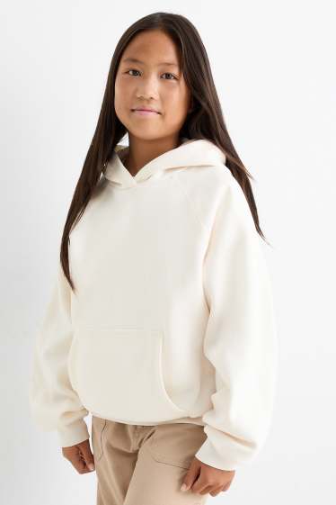 Kinder Mädchen - Hoodie - cremeweiß