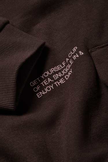 Femmes - Sweat à capuche - marron foncé