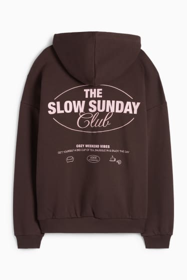 Femmes - Sweat à capuche - marron foncé