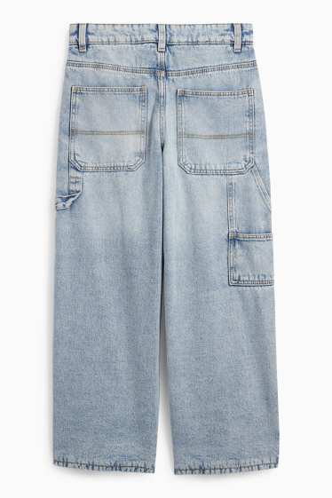 Kinderen: jongens - Baggy jeans - thermojeans - jeanslichtblauw