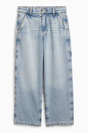 Kinderen: jongens - Baggy jeans - thermojeans - jeanslichtblauw