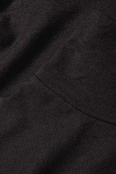 Femei - Tricou cu mânecă lungă basic - regular fit - negru
