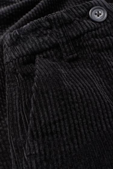 Kinder Mädchen - Cordhose - schwarz