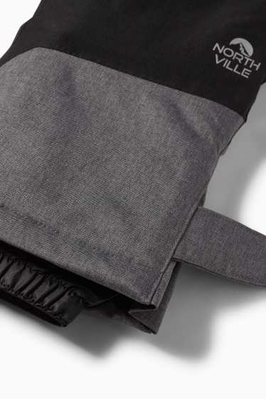 Bambini - Pantaloni da sci - impermeabili - grigio scuro