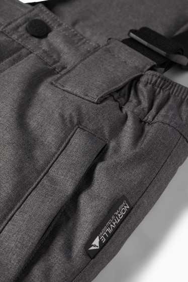 Bambini - Pantaloni da sci - impermeabili - grigio scuro