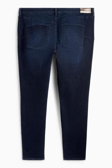Dames - Skinny jeans - mid waist - shaping jeans - LYCRA® - jeansdonkerblauw