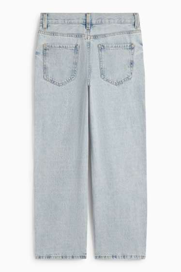 Children Boys - Loose fit jeans - extra-wide waistband - denim-light blue