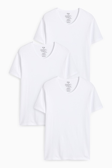 Men - Multipack of 3 - vest - white