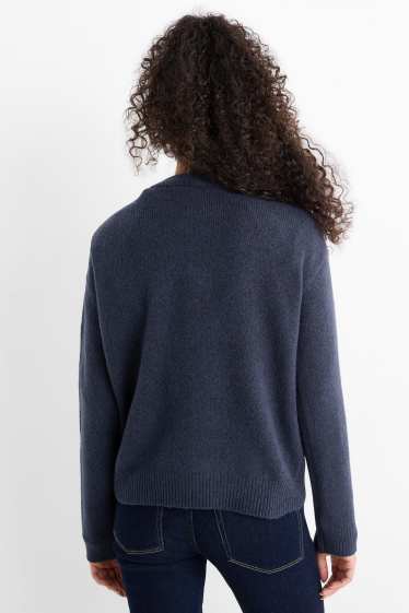 Damen - Pullover - dunkelblau