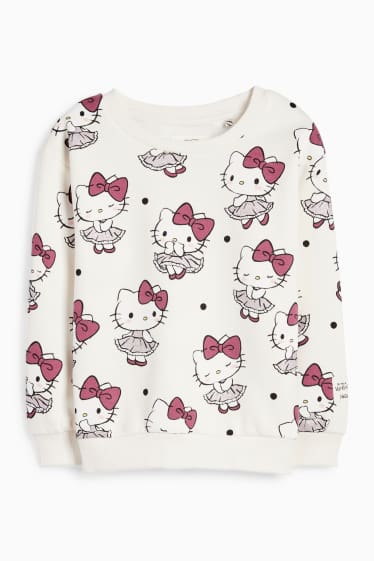 Enfants filles - Hello Kitty - sweat - blanc crème