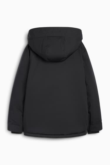 Women - Jacket with hood - lined - water-repellent - black