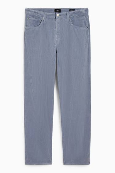 Herren - Cordhose - Relaxed Fit - hellblau