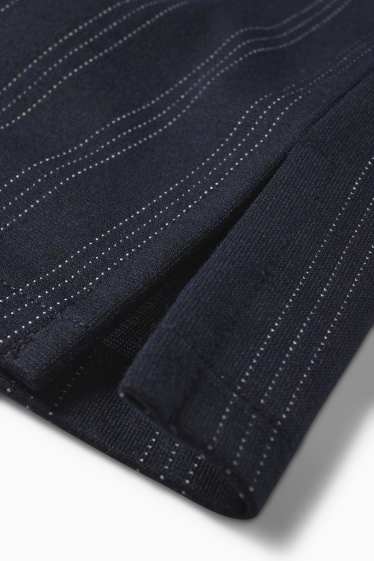 Dames - Skort - krijtstrepen - donkerblauw