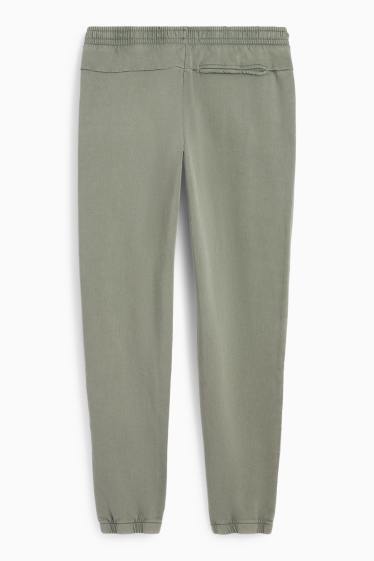 Pánské - Teplákové kalhoty - khaki