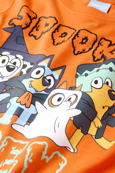 Kinder Buben - Bluey - Langarmshirt - dunkelorange