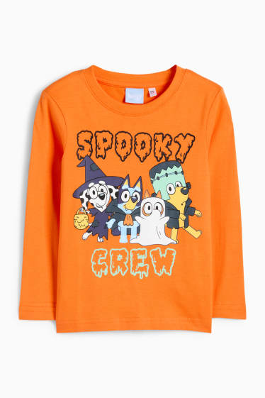 Kinder Buben - Bluey - Langarmshirt - dunkelorange