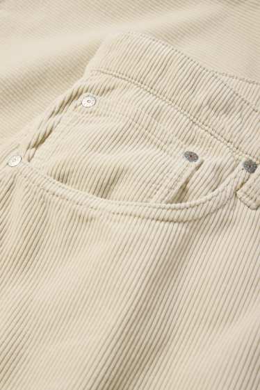 Hombre - Pantalón de pana - relaxed fit - beige claro