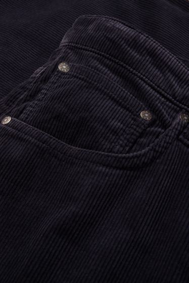 Herren - Cordhose - Relaxed Fit - dunkelblau