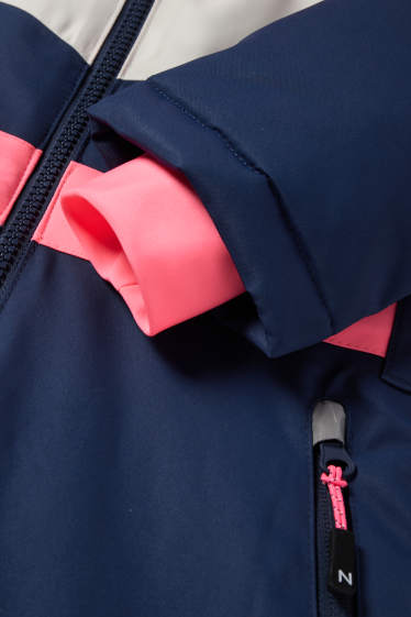 Nena - Granota d’esquí amb caputxa - impermeable - fúcsia fluorescent