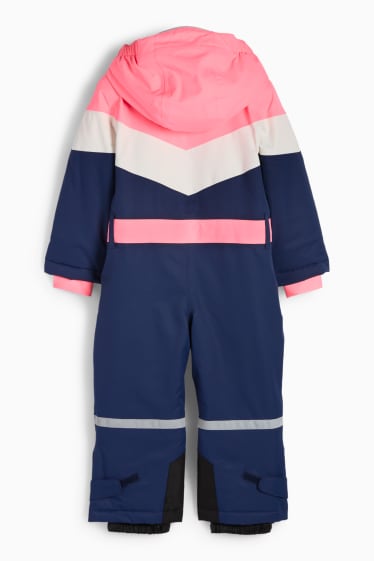 Nena - Granota d’esquí amb caputxa - impermeable - fúcsia fluorescent